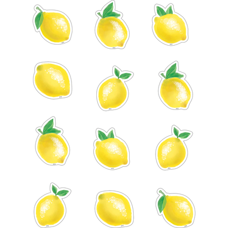 TEACHER CREATED RESOURCES Lemon Zest Mini Accents, 36 Pieces, PK6 TCR8481